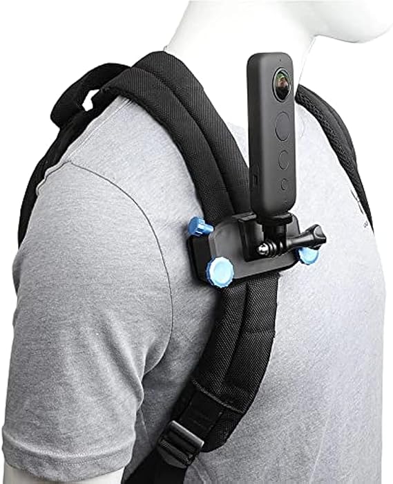 Backpack Clip Mount for Insta360 One X/X2, One R, X and GoPro Hero 9 Backpack Clip Mount for Insta360 One X/X2, One R, X and GoPro Hero 9